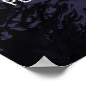 Voeg uw aangepaste offerte zwart marmer, stoffige poster (Hoek)