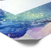 Voeg uw aangepaste tekst kleurrijke Abstracte alco Poster (Hoek)