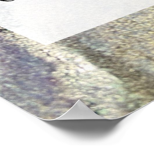 Voeg uw aangepaste tekst organische Abstracte alco Poster (Hoek)