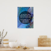 Voeg uw aangepaste tekst organische Abstracte alco Poster (Keuken)