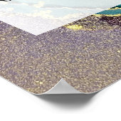 Voeg uw aangepaste tekst organische Abstracte alco Poster (Hoek)