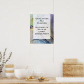 Voeg uw aangepaste tekst organische Abstracte alco Poster (Keuken)