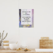 Voeg uw aangepaste tekst organische Abstracte alco Poster (Keuken)