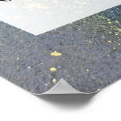 Voeg uw aangepaste tekst organische Abstracte alco Poster (Hoek)