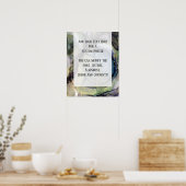 Voeg uw aangepaste tekst organische Abstracte alco Poster (Keuken)