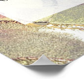 Voeg uw aangepaste tekst organische Abstracte alco Poster (Hoek)