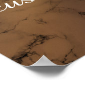 Voeg uw aangepaste tekst toe - Script-, Gold- en z Poster (Hoek)