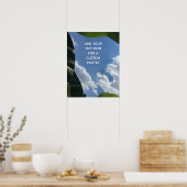 Voeg uw aangepaste tekst Tropische bananenbladeren Poster (Keuken)