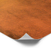 Voeg uw aangepaste tekstregenboog Oranje boomgaard Poster (Hoek)