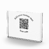 Voeg uw aangepaste tekstscan QR-code bedrijf toe Fotoblokken (Rechts)