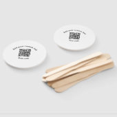 Voeg uw aangepaste tekstscan QR-code bedrijf toe  Handwaaier (Niet-gemonteerd)