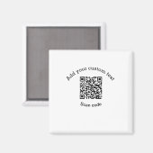 Voeg uw aangepaste tekstscan QR-code bedrijf toe Magneet (Voorkant / Achterkant)