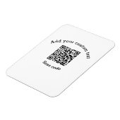 Voeg uw aangepaste tekstscan QR-code bedrijf toe Magneet (Linkerzijde)