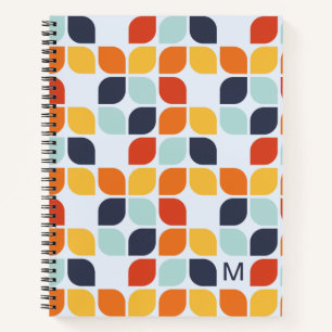 Voeg Uw Aanvankelijk Vintage Geometrisch Patroon Notitieboek