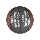 Voeg uw achtergrondkleur, uw afbeelding, jouw teks basketbal (Verticaal)