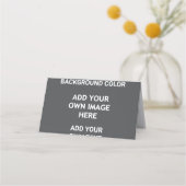 Voeg uw achtergrondkleur, uw afbeelding, jouw teks klantenkaartje (Achterkant)