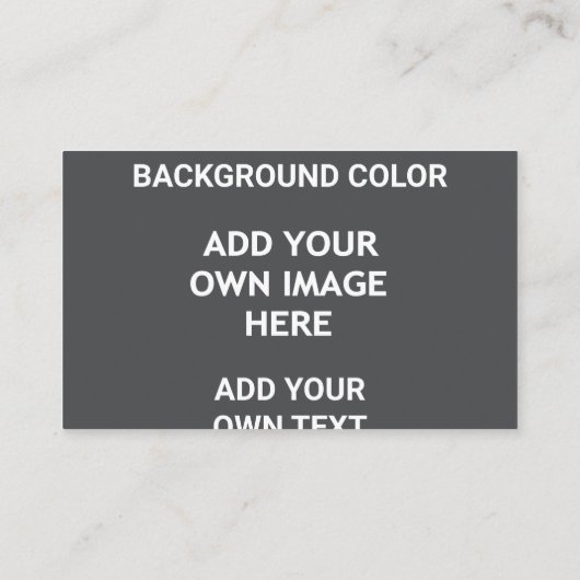 Voeg uw achtergrondkleur, uw afbeelding, jouw teks visitekaartje (Achterkant)