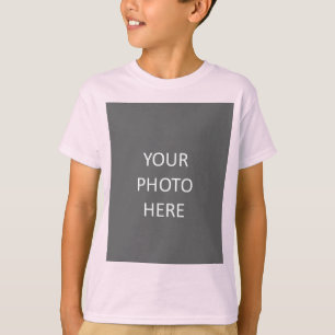 Voeg uw Afbeelding Foto Afbeelding Bleek Roze toe T-shirt