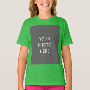Voeg uw Afbeelding toe Foto Afbeelding Logo Shamro T-shirt