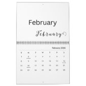 Voeg uw Afbeeldingen 12 maanden kostbare herinneri Kalender (Feb 2026)