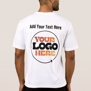 Voeg uw bedrijf toe Business Logo Photo Afbeelding T-shirt