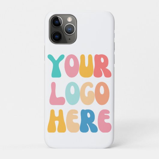 Voeg uw bedrijf toe Logo Modern Minimal Simple Case-Mate iPhone Case (Achterkant)