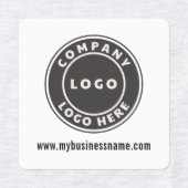 Voeg Uw BedrijfsLogo en Website van het Bedrijf to Labels (Design 2)