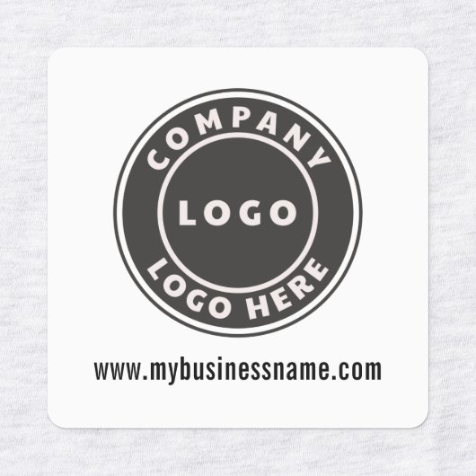 Voeg Uw BedrijfsLogo en Website van het Bedrijf to Labels (Design 2)