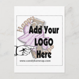 Voeg uw BedrijfsLOGO van het Bedrijf toe Briefkaart