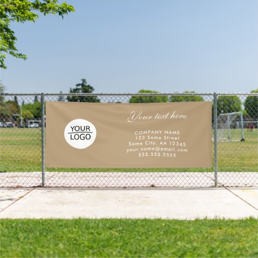 Voeg uw Bevordering van het Bedrijf van de Tekst v Spandoek (Insitu)