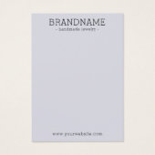 Voeg uw BRANDNAME All-in-One Jewelry Display Kaart (Voorkant)