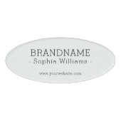 Voeg uw BRANDNAME simple Classic toe Naambadge (Voorkant)