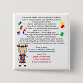 Voeg uw Button Kinderinfo Square toe (Voorkant)