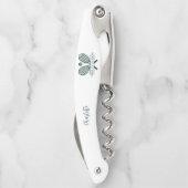 Voeg uw clubnaam Tennis Team Swag elke kleur Kurkentrekker (Achterkant)