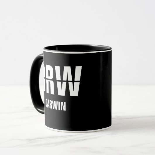 Voeg uw code & stad - Airport Code DRW DARWIN Mok (Voorkant links)