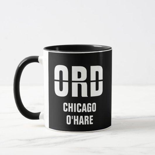 Voeg uw code & stad, luchthavencode ORD CHICAGO Mok (Links)