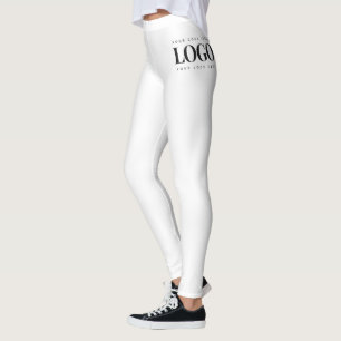 Voeg uw eenvoudige minimalistische Logo uit uw rec Leggings
