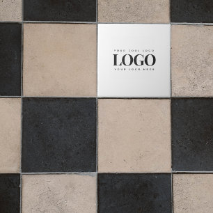 Voeg uw eenvoudige minimalistische Logo uit uw rec Tegeltje