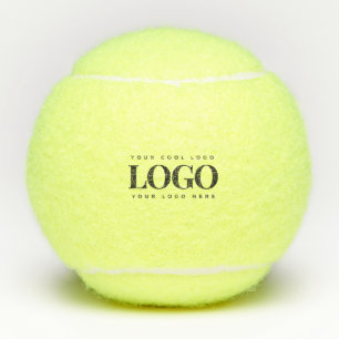 Voeg uw eenvoudige minimalistische Logo uit uw rec Tennisballen