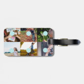 Voeg uw eigen 6 Foto Bagagelabel toe (Achterkant horizontaal)