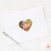 Voeg uw eigen aangepaste foto toe hart sticker (Envelop)