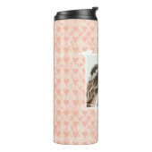 Voeg uw eigen aangepaste fotoliefdesharten toe aan thermosbeker (Gedraaid links)