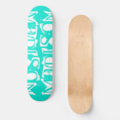 Voeg uw eigen Aangepaste Naam Aangepaste Turquoise Skateboard (Voorkant)
