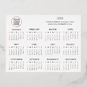 voeg uw eigen aangepaste tekst 2024 Agenda Folie Feestdagen Briefkaart