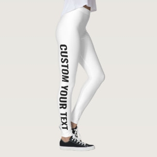 Voeg uw eigen aangepaste tekst Leggings