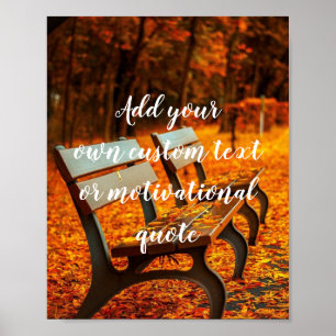 Voeg uw eigen aangepaste tekst of Motivatie offert Poster