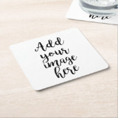 Voeg uw eigen afbeelding aanpasbaar onderzetter to (Schuin)