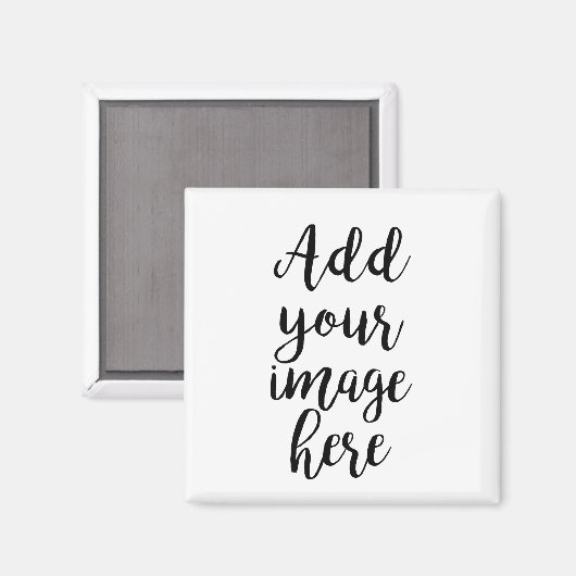 Voeg uw eigen Afbeelding aanpasbare vierkante magn Magneet (Voorkant / Achterkant)