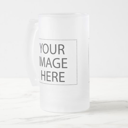 Voeg uw eigen Afbeelding of tekst toe Matglas Bierpul (Voorkant links)