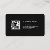 Voeg uw eigen Afbeelding QR-code en Logo Moderne z Visitekaartje (Achterkant)